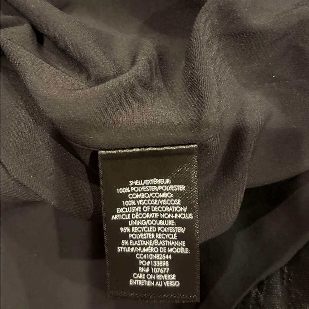 Alice + Olivia Black Mini Dress with Rhinestone Waist - Picture 11 of 11
